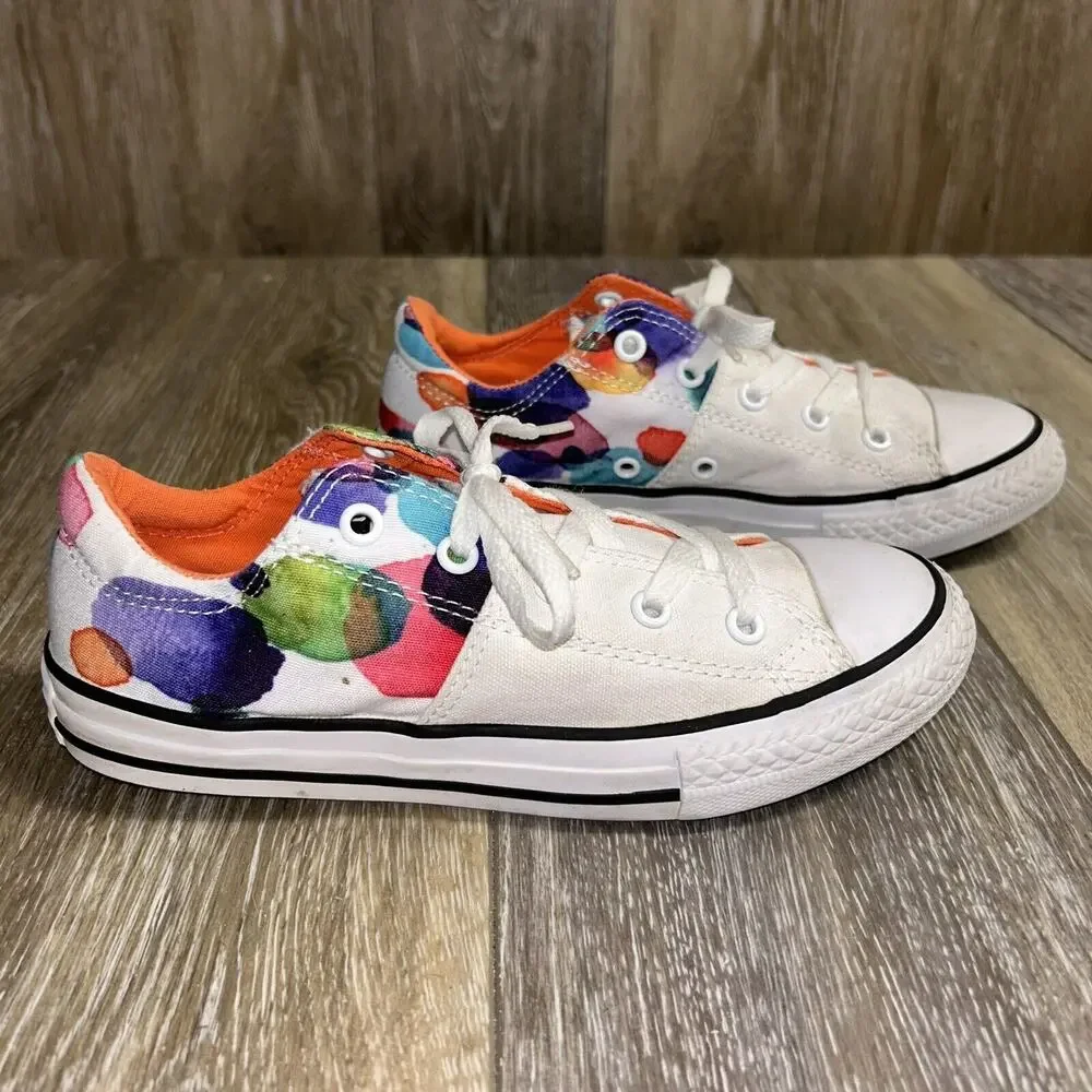 Converse CTAS Madison OX 656084F White Orange Kids Junior Youth US Size 2